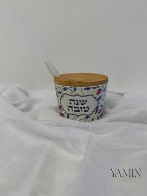 כלי לדבש במבוק- דגם רימון