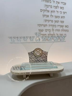 חנוכיית פלקטה זהב