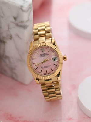 רולקס זהב-ורוד