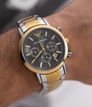 שעון ארמני משולב שחור